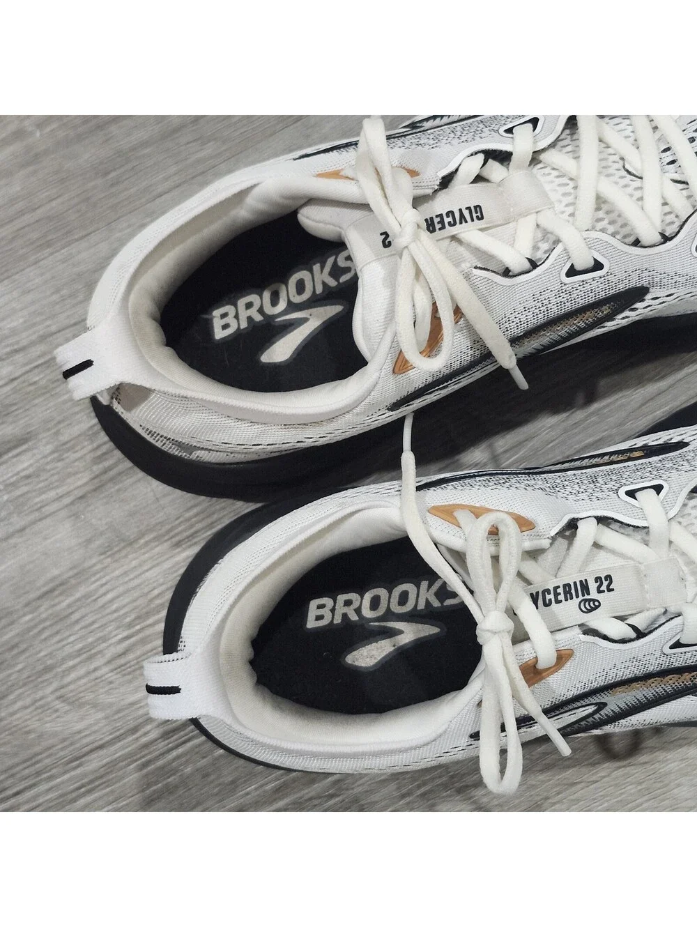 Brooks Glycerin 22 Shoes Mens 12 Wide 2E Running Gym Exercise Shoes Sneakers